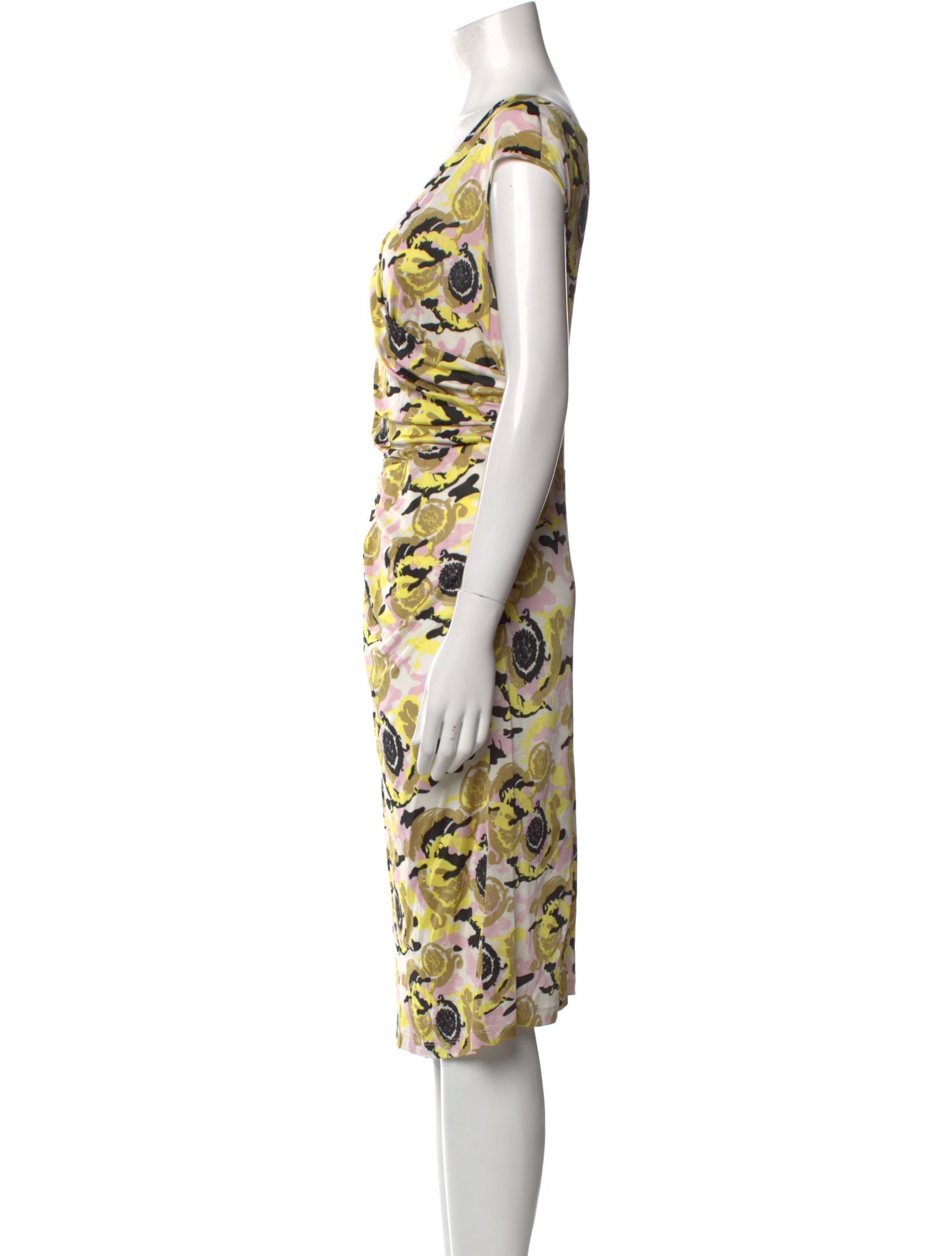 Versace Printed Knee-Length Dress